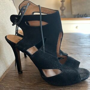 Black matiko suede heels size 38